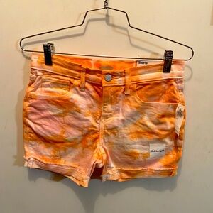 Orange tie-dye size 14 girls' shorts- new with tags